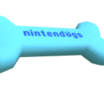 Blue Rubber Bone - Nintendogs