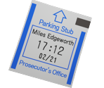 Edgeworth's Parking Stub - Phoenix Wright: Ace Attorney Trilogy