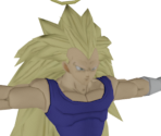 Vegeta (Super Saiyan 3, Low Poly) - Dragon Ball Raging Blast