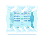 Ice Town Tileset - Kirby's Return to Dreamland / Kirby's Adventure Wii
