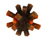 Volcano Tileset - Kirby's Return to Dreamland / Kirby's Adventure Wii