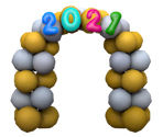 2021 Celebratory Arch - Animal Crossing: New Horizons