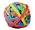 Rubber Band Ball - Paper Toss