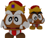 Goomba King / Goomboss - Paper Mario Customs