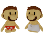 Mario (Boxers & Towel) - Paper Mario Customs