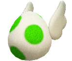 Winged Yoshi Egg - Yoshi's Crafted World