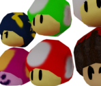 Mushrooms - Paper Mario Customs