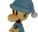 Luigi (Nightgown) - Paper Mario Customs