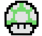 1-Up Mushroom (8-Bit) - Paper Mario: Color Splash