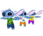 Stitch (Flower Shirt) - Motto! Stitch! DS: Rhythm de Rakugaki Daisakusen (JPN)