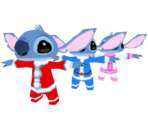 Stitch (Santa) - Motto! Stitch! DS: Rhythm de Rakugaki Daisakusen (JPN)