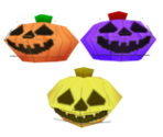 Jack-O-Lantern Hat - Motto! Stitch! DS: Rhythm de Rakugaki Daisakusen (JPN)