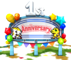 1st Anniversary Celebration Sign - Digimon ReArise