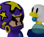Dr. Toadley & Birdley (Paper Mario-Style) - Mario & Luigi Customs