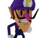 Waluigi (Paper Mario-Style) - Mario Customs