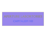 Sign Capitalism 101 - Aperture Desk Job