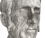 Cave Johnson Stone Head (Damaged) - Aperture Desk Job