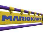 Wario Stadium Start Sign - Mario Kart 8