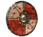 Red and White Round Shield - Dark Souls