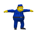 Barney (Uniform) - The Simpsons: Hit & Run