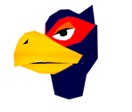 Falco Lombardi (Head) - Star Fox 64 / Lylat Wars