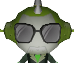 Lime Green Robot - Bomb It Kart Racer