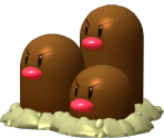 #051 Dugtrio - Pokédex 3D Pro