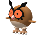 #163 Hoothoot - Pokédex 3D Pro