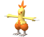 #256 Combusken - Pokédex 3D Pro