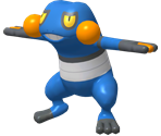 #453 Croagunk - Pokédex 3D Pro