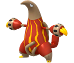 #631 Heatmor - Pokédex 3D Pro