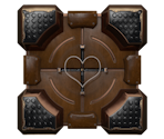 Wood Companion Cube - Portal