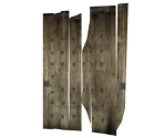 Damaged Brown Wood Door - Dark Souls