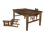 Table & Two Chairs - Dark Souls