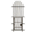 Tall Barred Rusted Door - Dark Souls