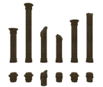 Demon Ruins & Lost Izalith Pillars - Dark Souls