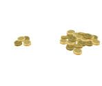 Unused Coin Piles - Showdown Bandit