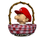 Baby Mario in Basket Figurine (Banpresto, 1995) - Yoshi Customs