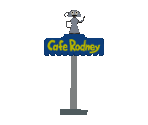 Cafe Rodney Sign - PaRappa the Rapper 2