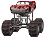 Lightning McQueen (Monster) - Cars: Race-O-Rama