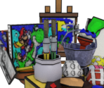 Mario Paint (Art Mode) - Mario Customs