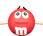 Red / Orange M&M - M&M's Beach Party