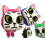 Cats (Bowser's Fury, Plush-style) - Mario Customs