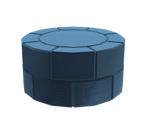 Freezeflame Round Block - Super Mario Galaxy