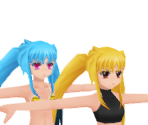 Fate & Levi (Swimsuit) - Mahou Shoujo Lyrical Nanoha A's Portable: -The Gears of Destiny- (JPN)