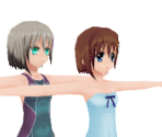 Hayate Yagami & Dearche (Swimsuit) - Mahou Shoujo Lyrical Nanoha A's Portable: -The Gears of Destiny- (JPN)