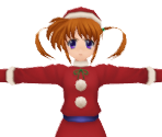 Nanoha Takamachi (Christmas) - Mahou Shoujo Lyrical Nanoha A's Portable: -The Gears of Destiny- (JPN)