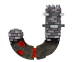 Melty Molten J-Shape Planet - Super Mario Galaxy