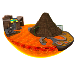 Melty Molten Volcano Planet - Super Mario Galaxy