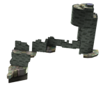 Bowser's Galaxy Reactor Castle Wall Planet - Super Mario Galaxy